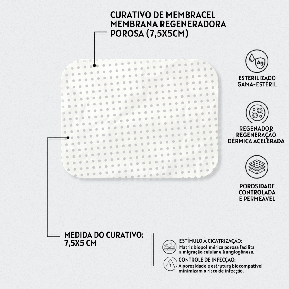 Membracel Membrana Regenetadora Porosa 7,5X5cm Vuelo