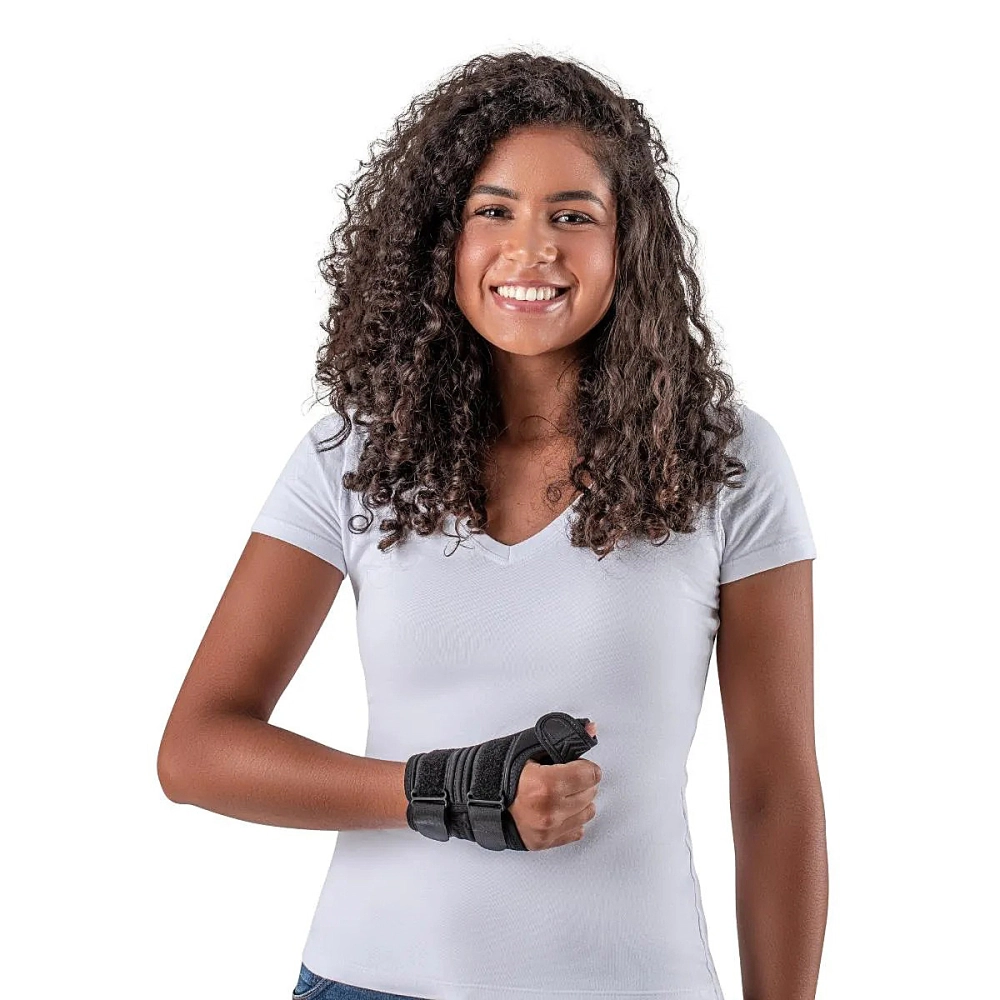 Munhequeira Ortese Tala De Polegar Imobilizadora Estabilizadora Ajustavel Termica Unilateral Lean Hidrolight