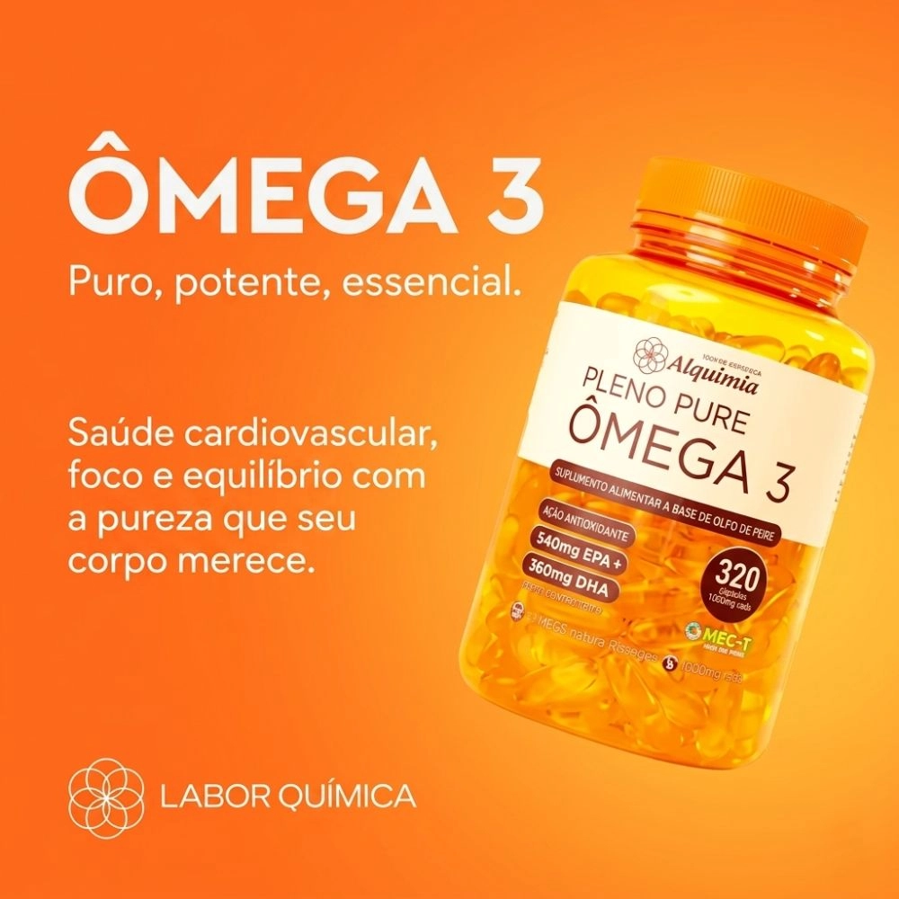 Omegâ 3 Pleno Pure  320 Capsula Alquimia 