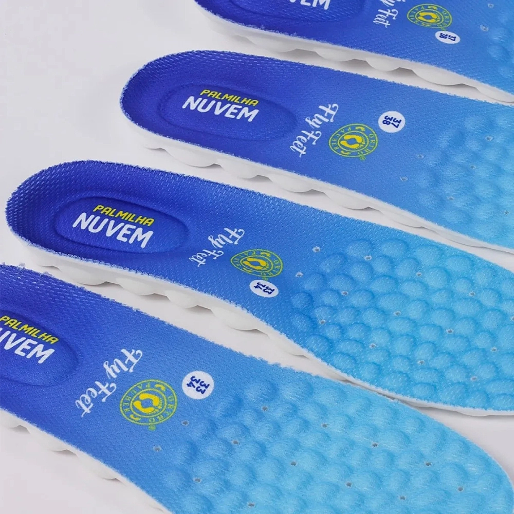Palmilha Nuvem Ortopédica Absorve Impacto Conforto Fly Feet Esporao Fascite Plantar Para Pés Diabéticos Ortho Pauher 