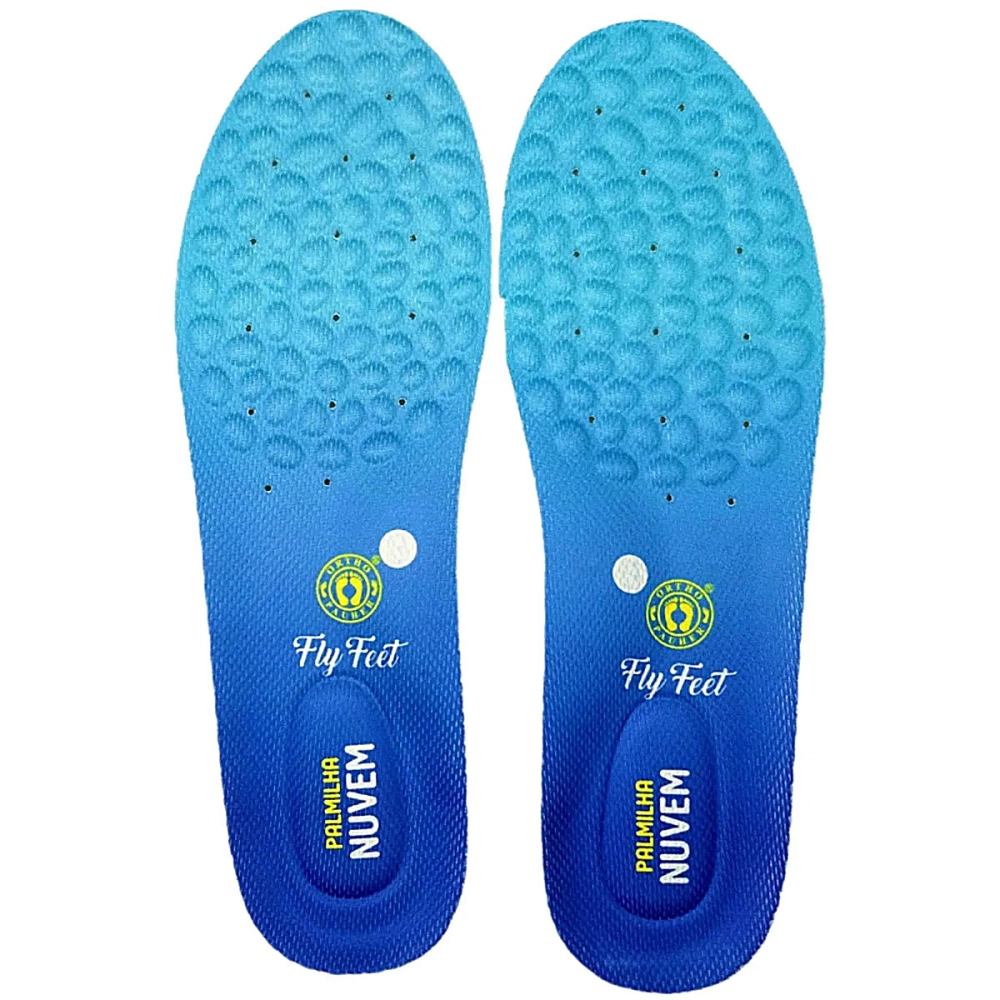 Palmilha Nuvem Ortopédica Absorve Impacto Conforto Fly Feet Esporao Fascite Plantar Para Pés Diabéticos Ortho Pauher 