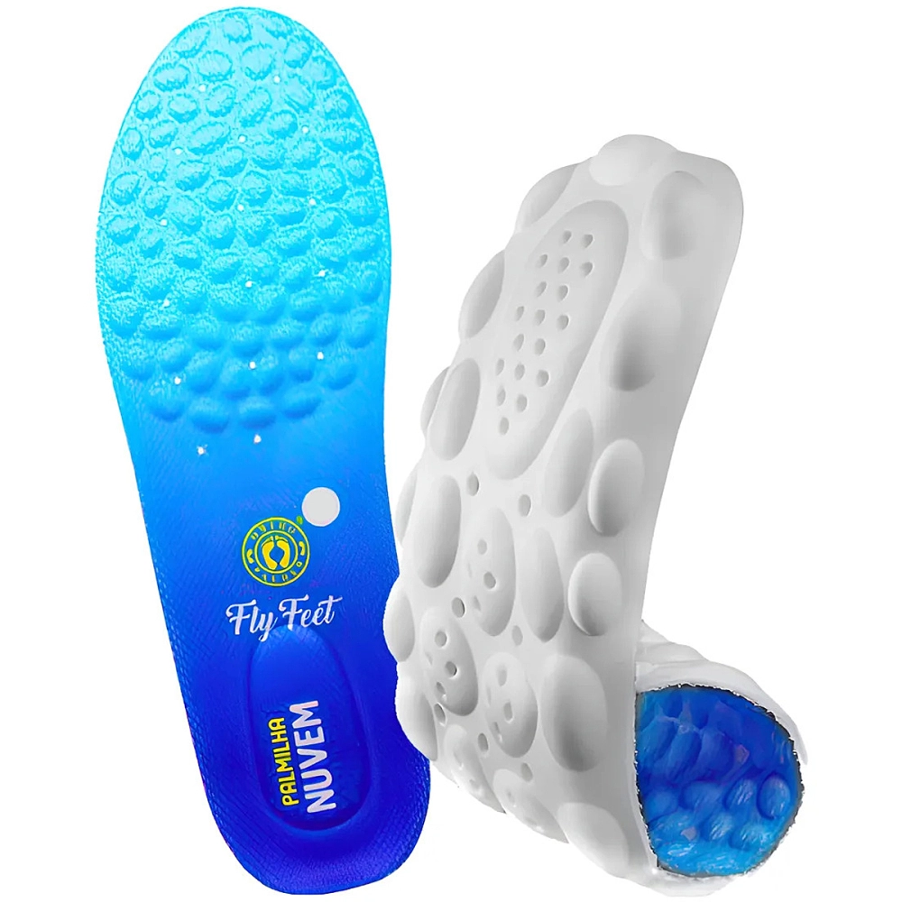 Palmilha Nuvem Ortopédica Absorve Impacto Conforto Fly Feet Esporao Fascite Plantar Para Pés Diabéticos Ortho Pauher 