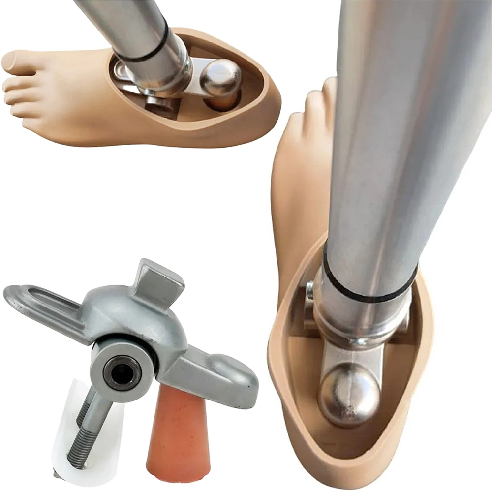 Pé Sach Articulado Para Prótese De Perna Transtibial E Transfemoral Articulação + Adaptador Articulação Universal Para Pé Sach Articulado Prótese Modular DKPC06G Dilepé