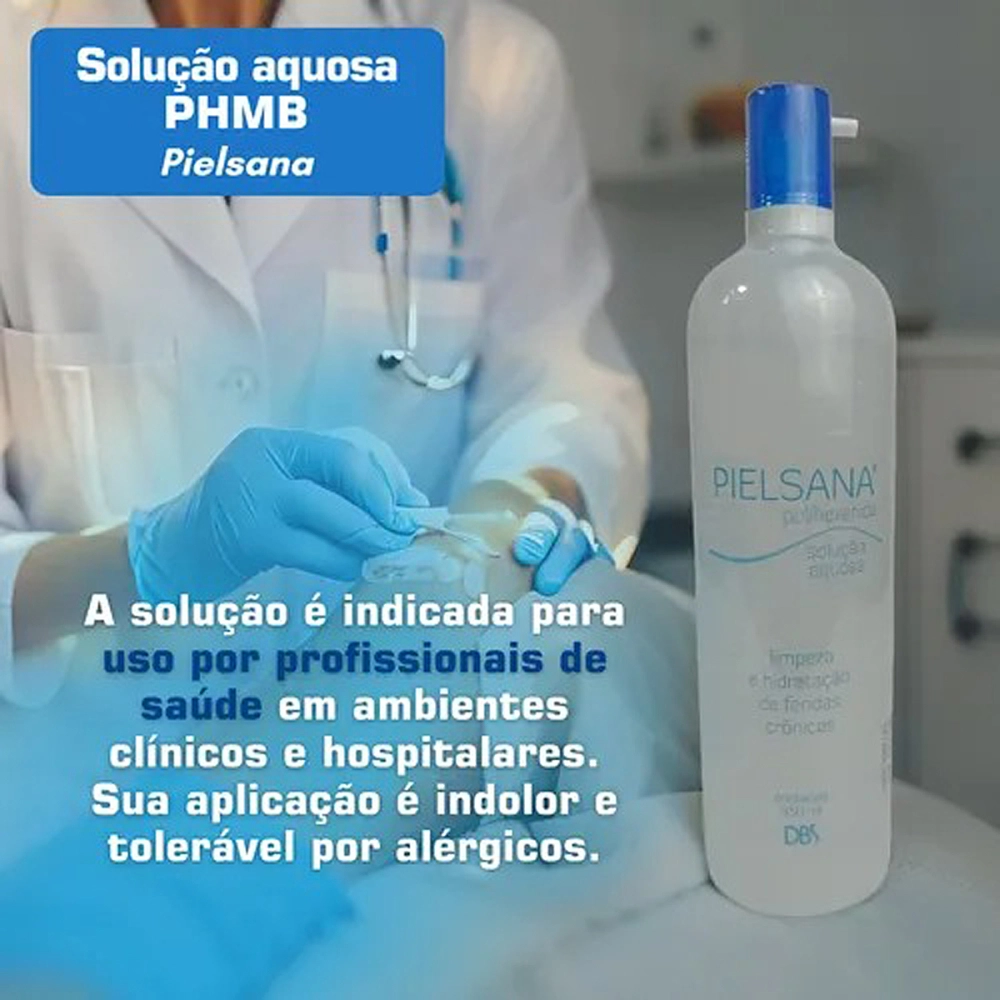 Pielsana Polihexanida Solução Aquosa Com PHMB Limpeza E Hidratação De Feridas 350 ML
