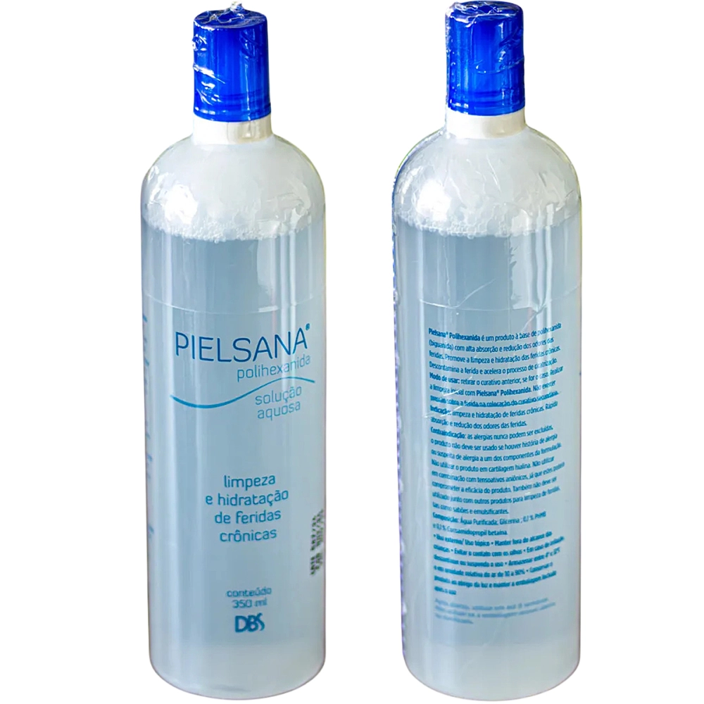 Pielsana Polihexanida Solução Aquosa Com PHMB Limpeza E Hidratação De Feridas 350 ML
