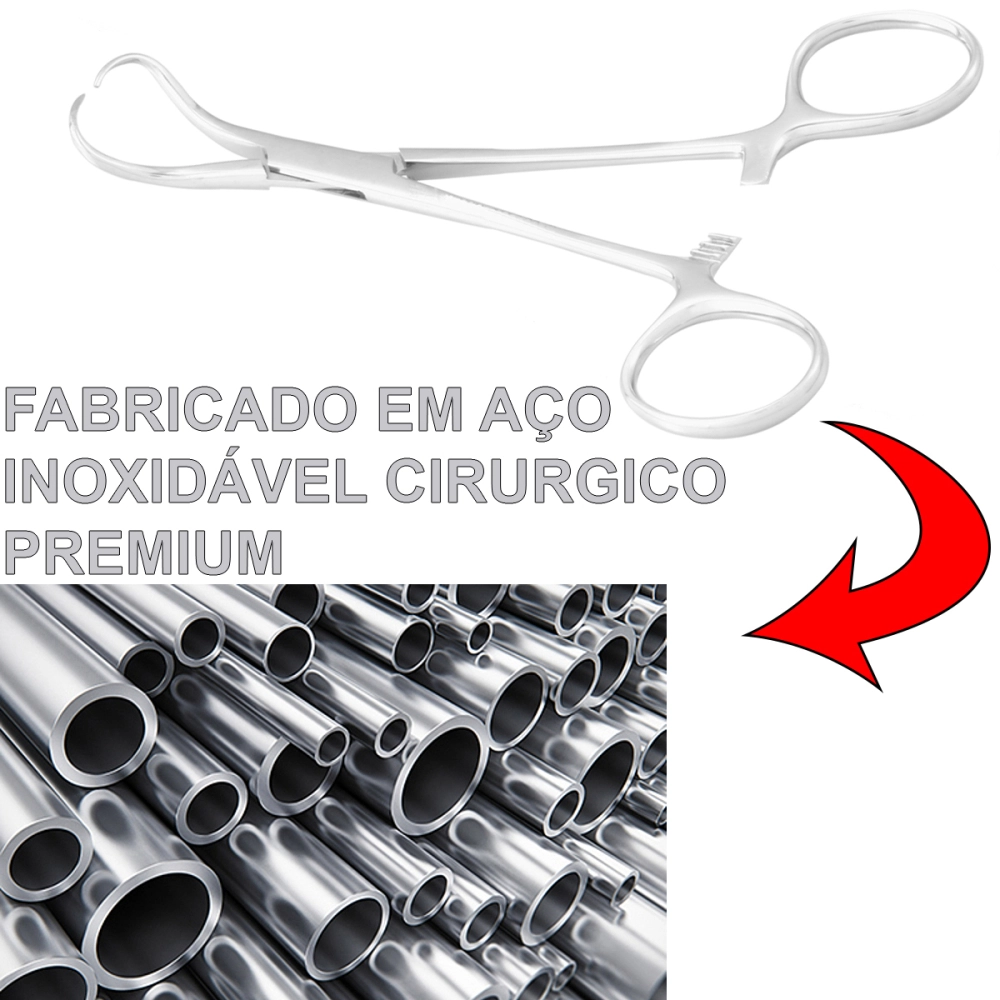 Pinça Backhaus Aço Inoxidável 10 cm Golgran 