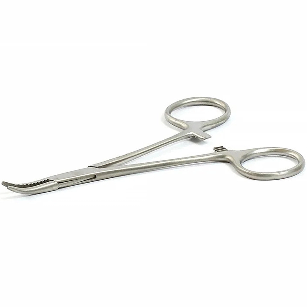 Pinça Halstead Mosquito Curva Aço Inoxidável 12 cm Golgran