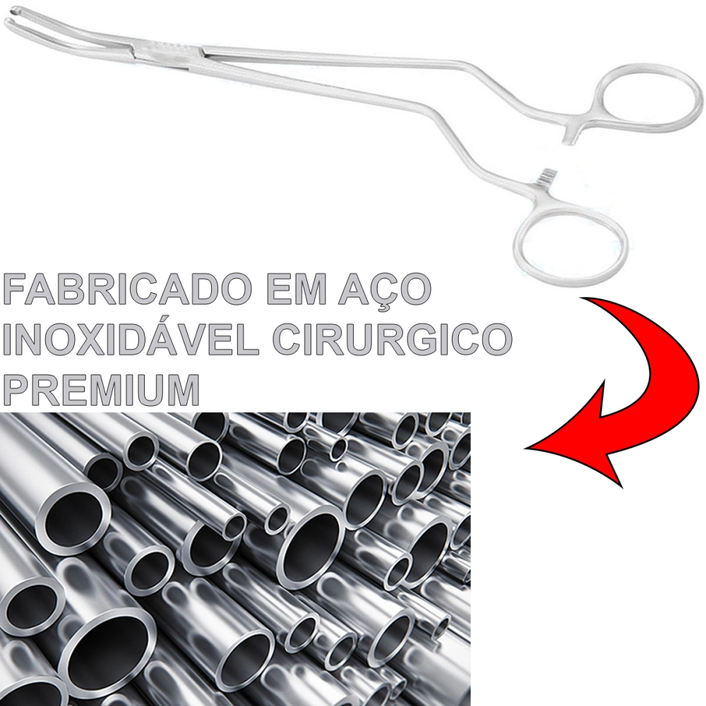 Pinça Prof Medina Para Biopsia Aço Inoxidável 24 cm 4 mm Golgran 