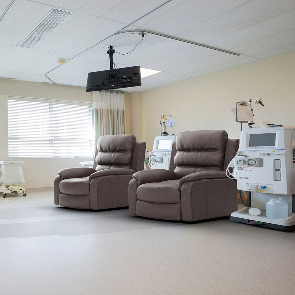 Poltrona Cadeira Massageadora Eletrica Reclinavel Com Elevaçao Theralift TM3000 Standard Bivolt Com Controle Remoto Theramart