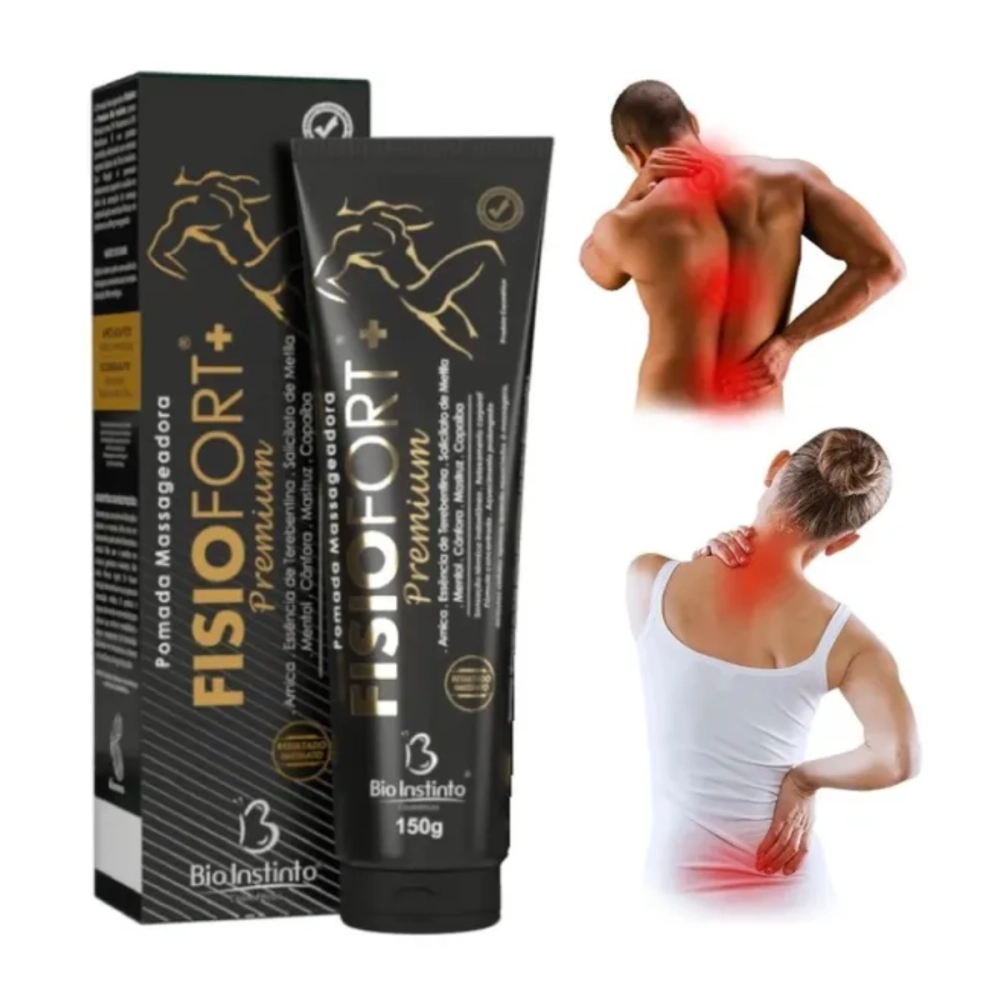 Pomada Massageadora FisioForte Premium Preta
