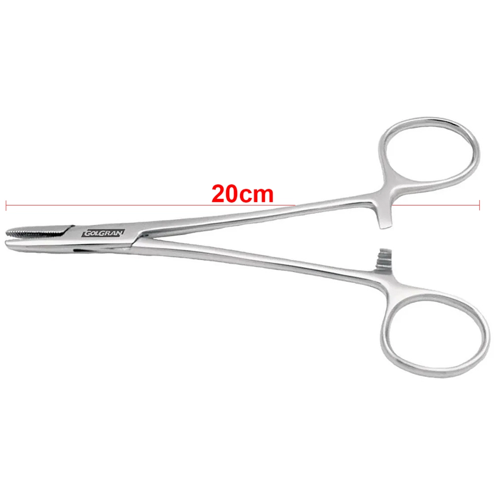 Porta Agulha Mayo Hegar Aço Inoxidável 20 cm Golgran 