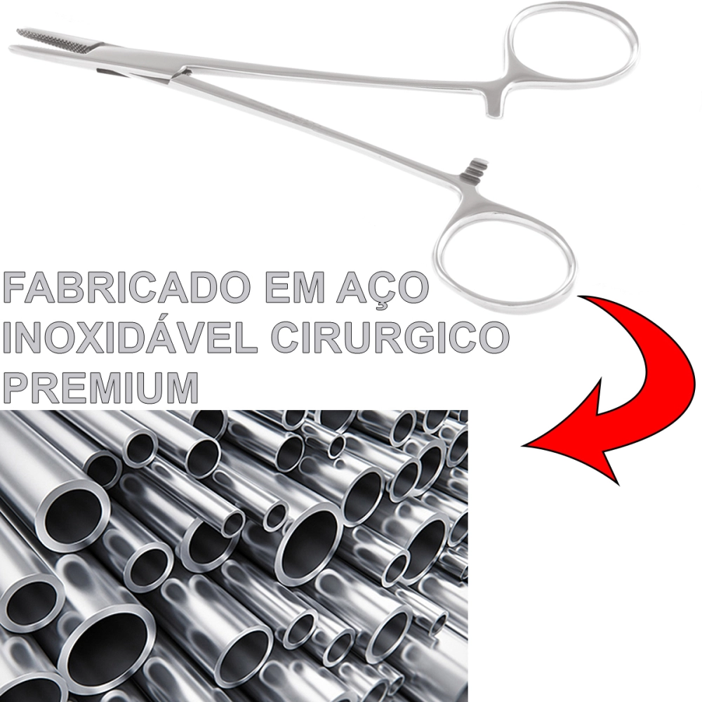 Porta Agulha Mayo Hegar Aço Inoxidável 20 cm Golgran 