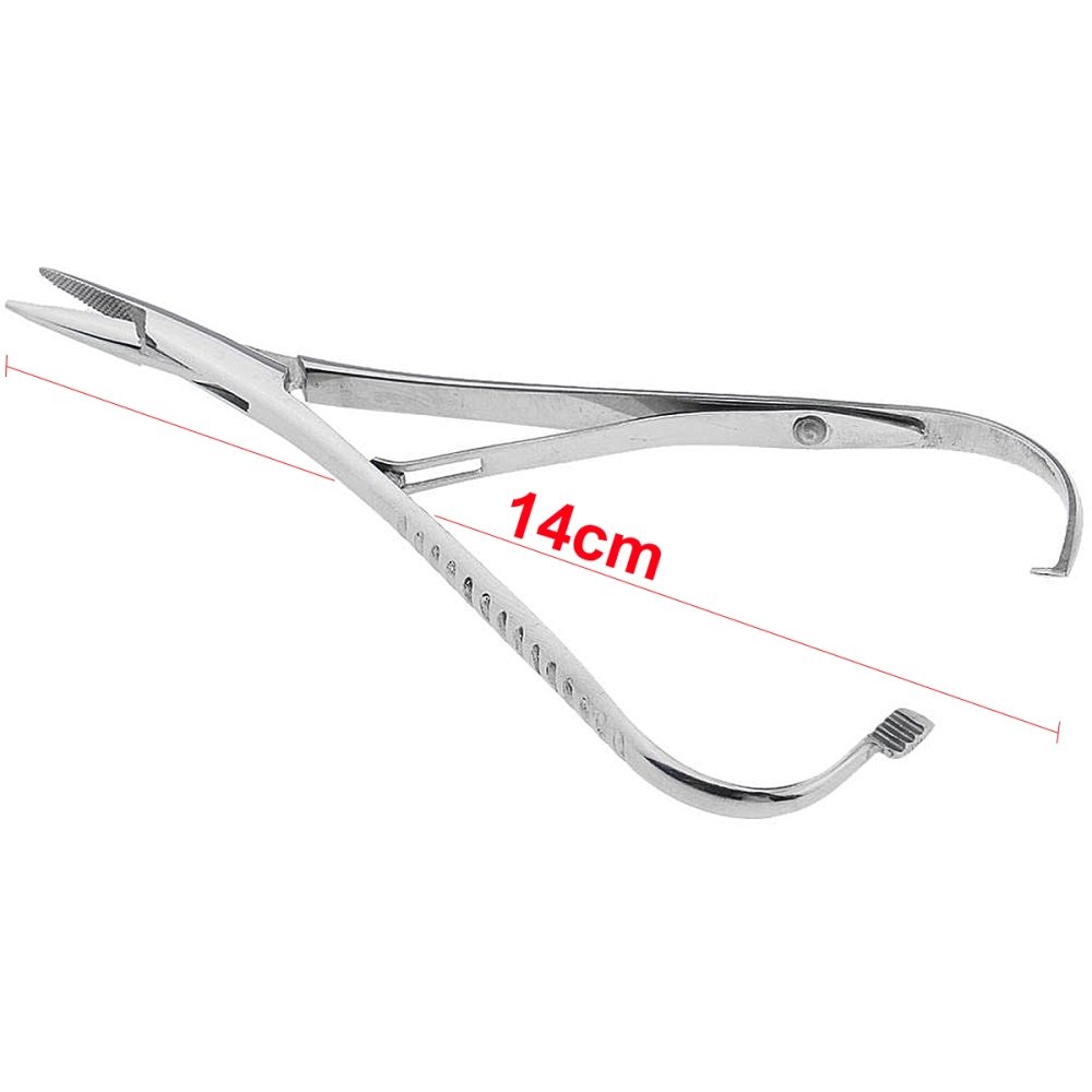 Porta Agulha Para Suturas Aço Inoxidável Mathieu 14 cm ABC Instrumentos Cirúrgicos
