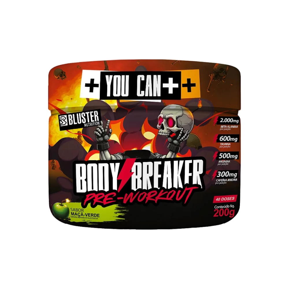 Pré Treino Body Breaker Maça Verde 200ml Absolut 