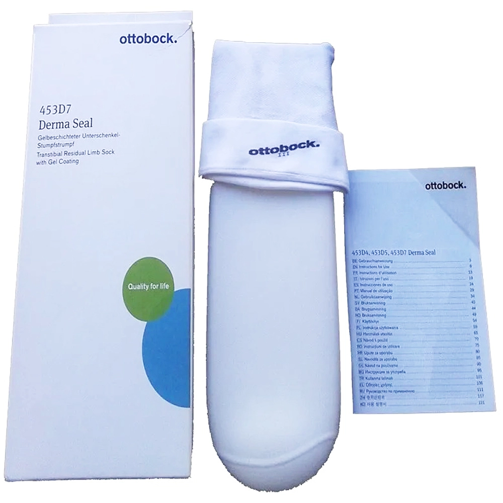 Revestimento De Silicone Meia De Proteção Para Coto Derma Seal Branca 453D7 Ottobock
