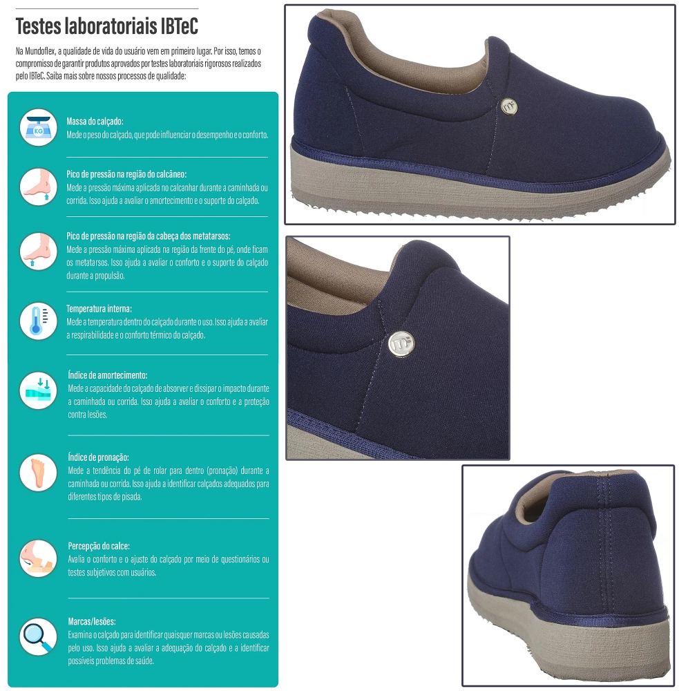 Sapatilha Anatomica para Esporao e Fascite Plantar Mundoflex 