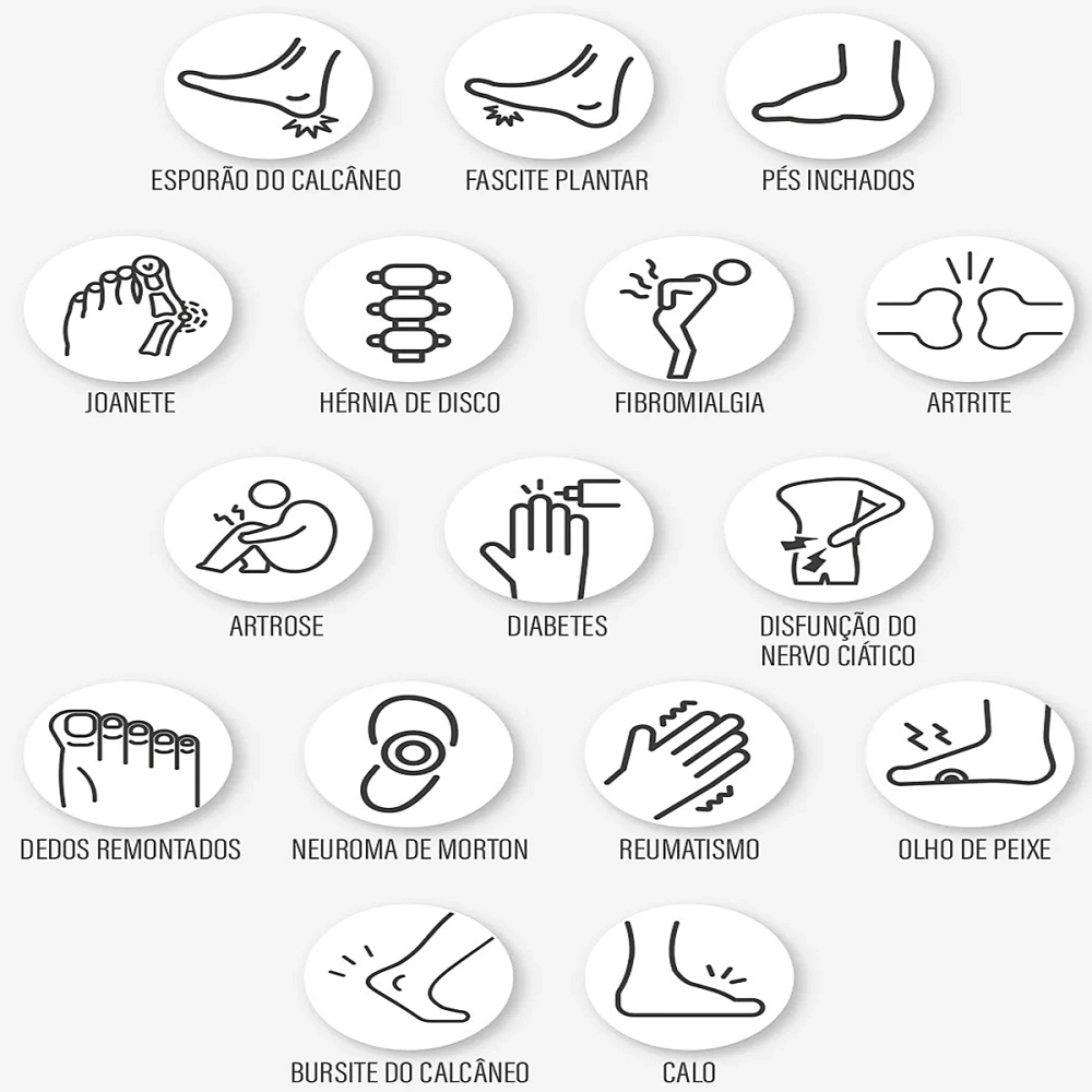 Sapatilha Anatomica para Esporao e Fascite Plantar Mundoflex 