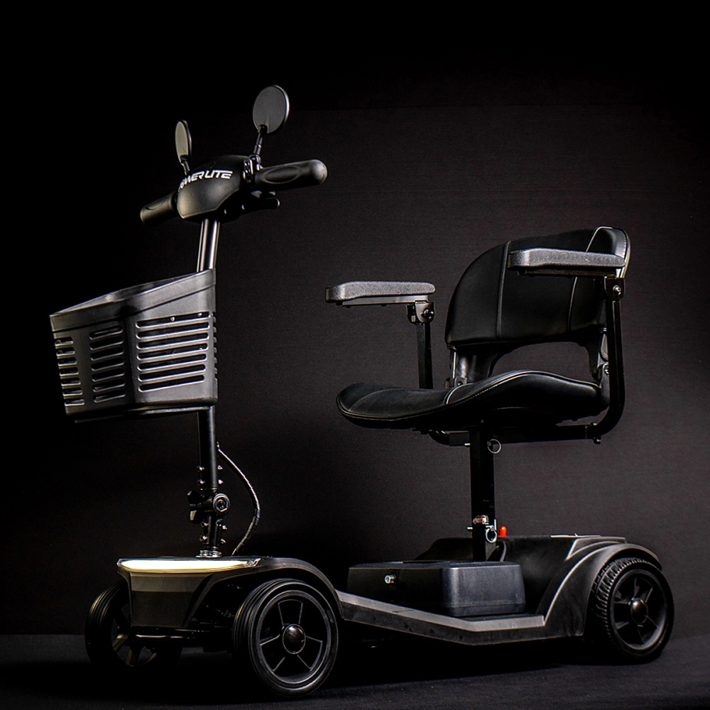 Scooter Motorizada Eletrica Cadeira A Bateria Leve Dobravel Desmontavel Lumus Capacidade De 136 kg Power Lite