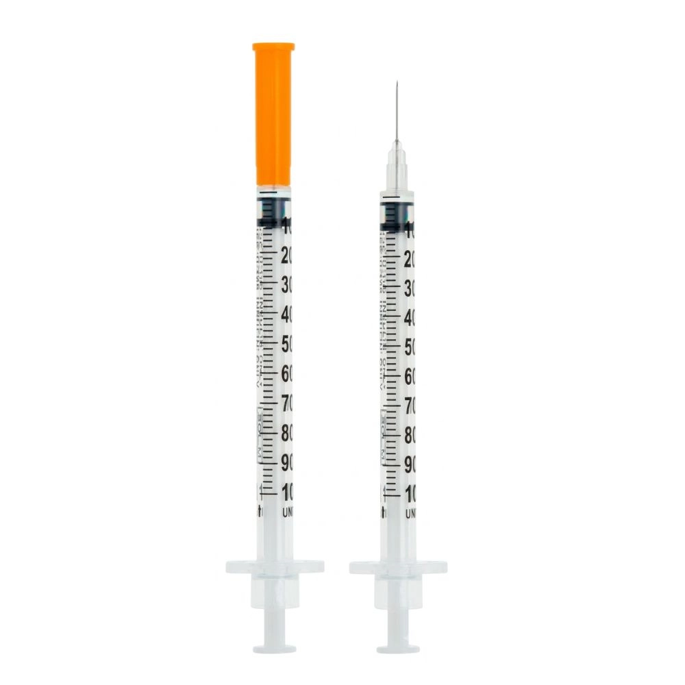 Seringa Para Insulina Com Agulha 1ml 6mmx0,25mm 31g Pacote C/10 Estéril Uniqmed