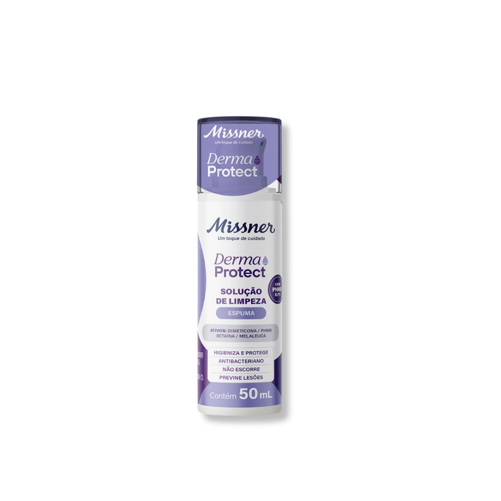  Solução de Limpeza Espuma 50ml Com PHMB Derma Protect Missner