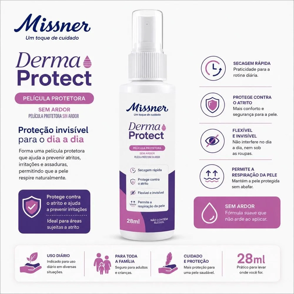 Spray Barreira Película Protetora 28ml Derma Protect Missner