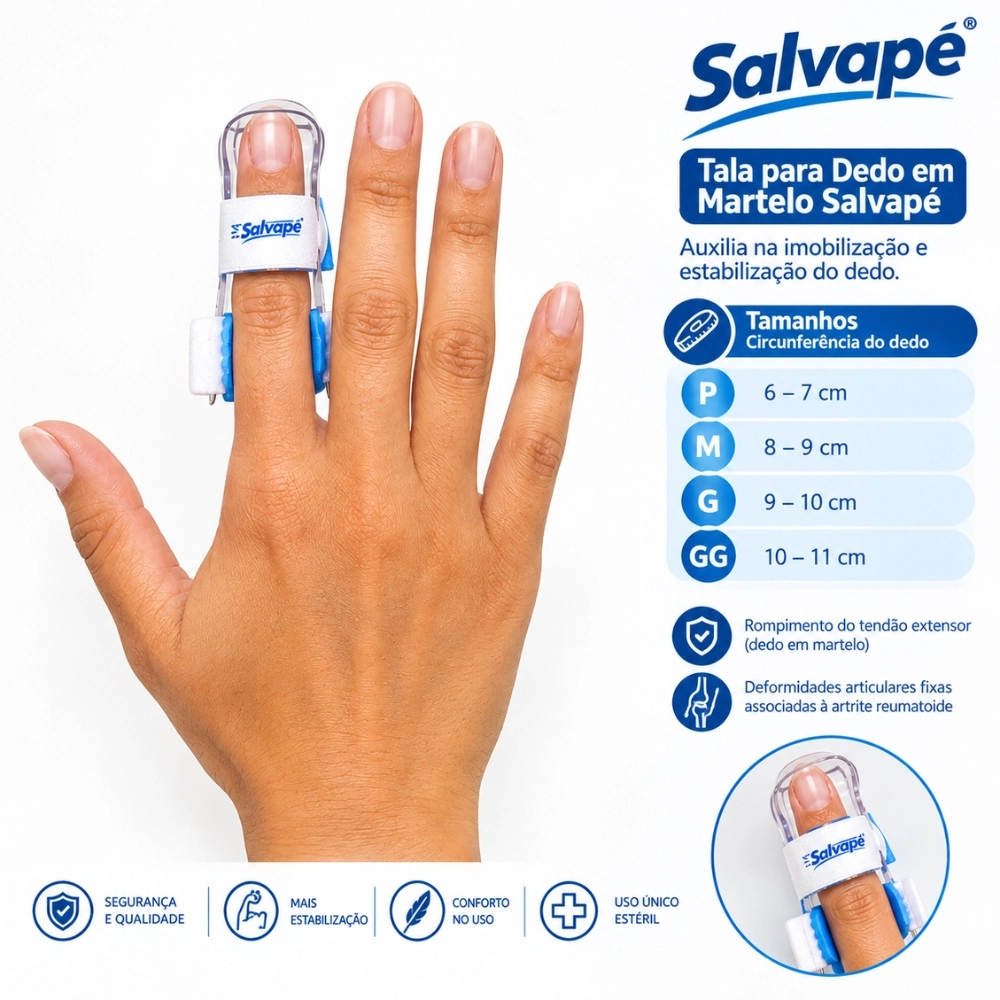 Tala Ortopédica de Dedo em Martelo Salvapé