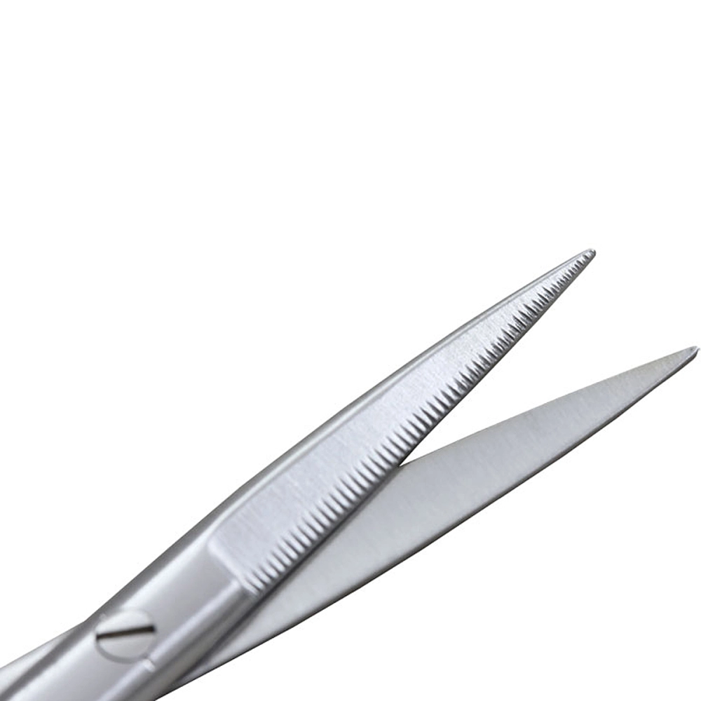 Tesoura Castroviejo Reta Com Serrilha Aço Inoxidável 11 cm Golgran 