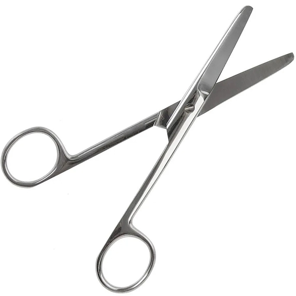 Tesoura Cirurgica Romba Romba Aço Inoxidável Tamanho 15 cm Reta Golgran