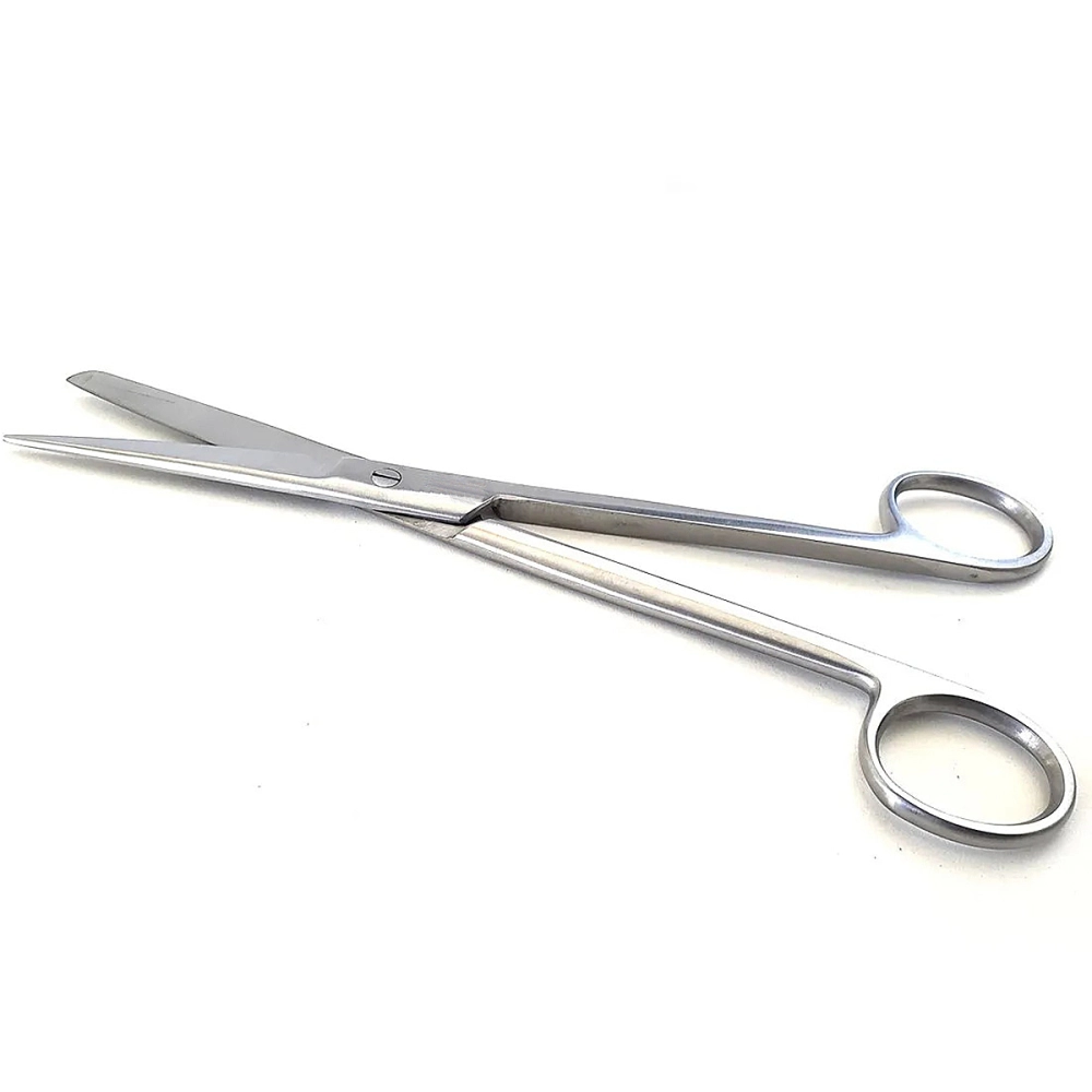 Tesoura Cirurgica Romba Romba Aço Inoxidável Tamanho 15 cm Reta Golgran