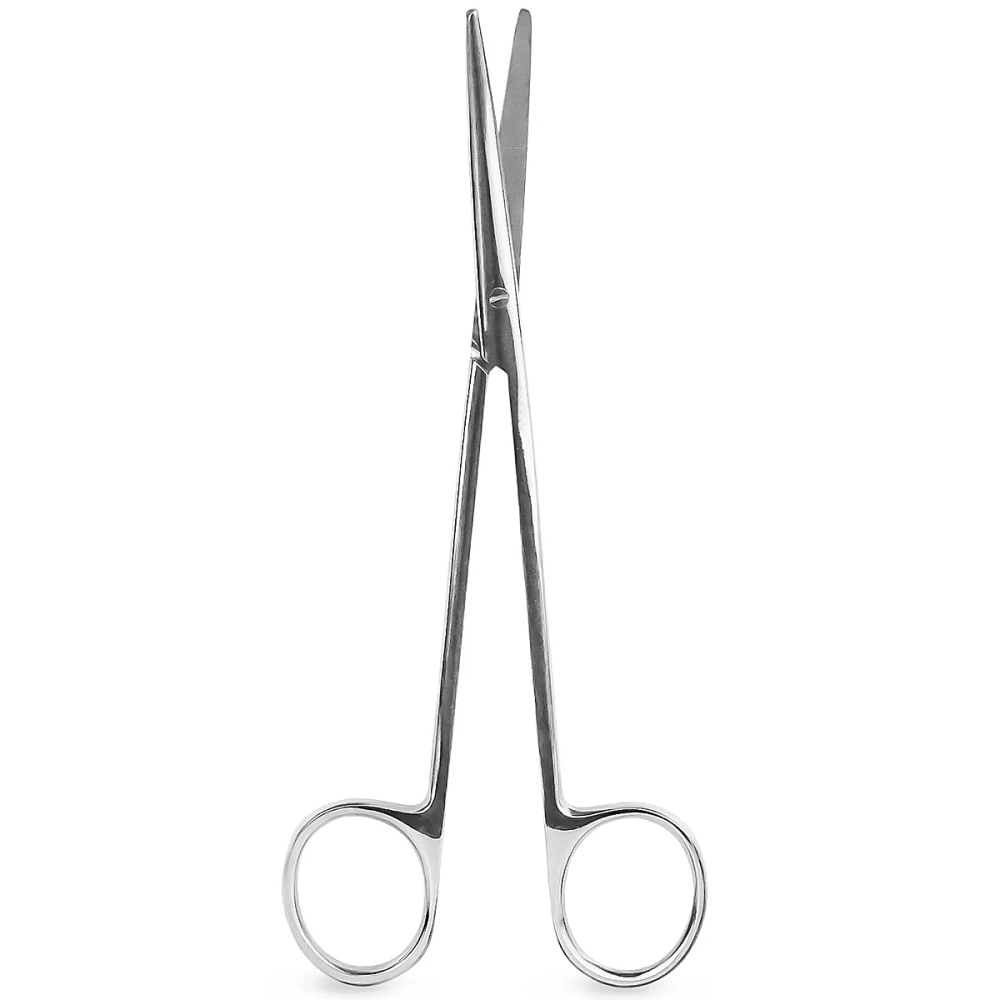 Tesoura Metzembaum Aço Inoxidável Tamanho 18 cm Curva Golgran