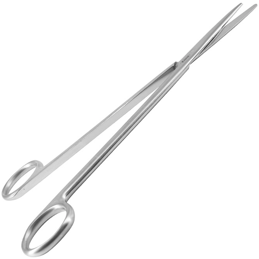 Tesoura Metzembaum Aço Inoxidável Tamanho 18 cm Reta ABC Instrumentos Cirúrgicos 