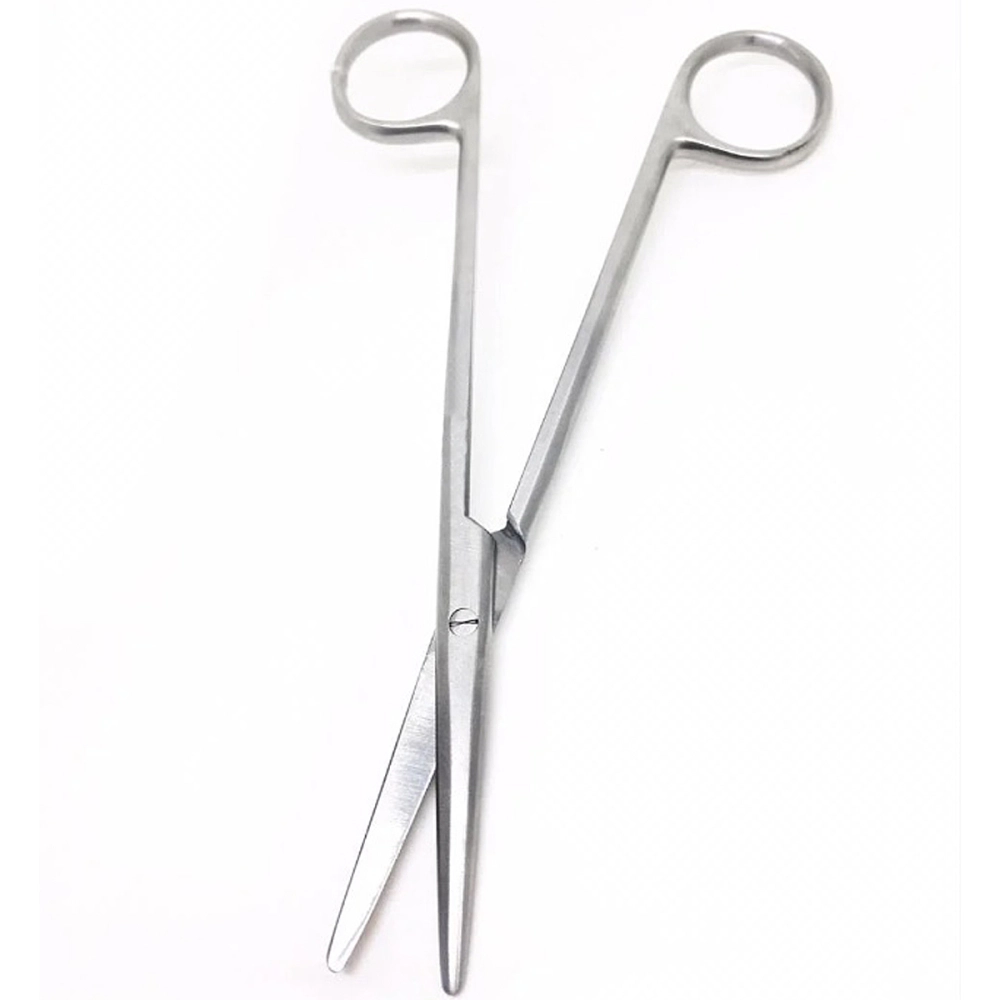 Tesoura Metzembaum Aço Inoxidável Tamanho 18 cm Reta ABC Instrumentos Cirúrgicos 