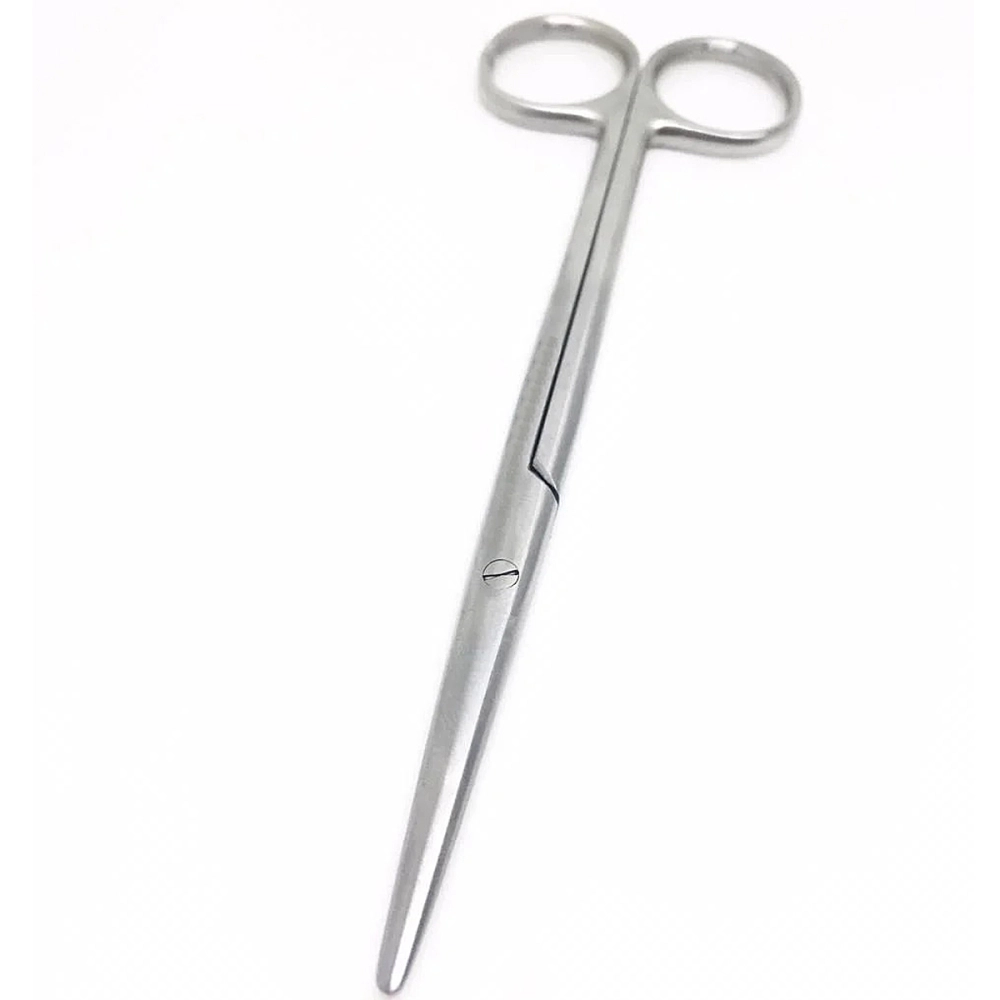 Tesoura Metzembaum Aço Inoxidável Tamanho 18 cm Reta ABC Instrumentos Cirúrgicos 