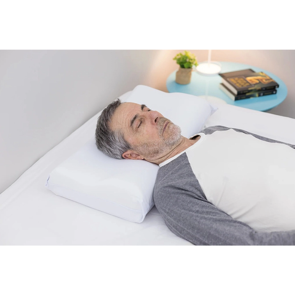 Travesseiro Almofada Anatomico Cervical Capri Perfil Baixo Visco Elastico 50 x 31 x 10/7 Cm Tecnologia NASA 201002 Perfetto