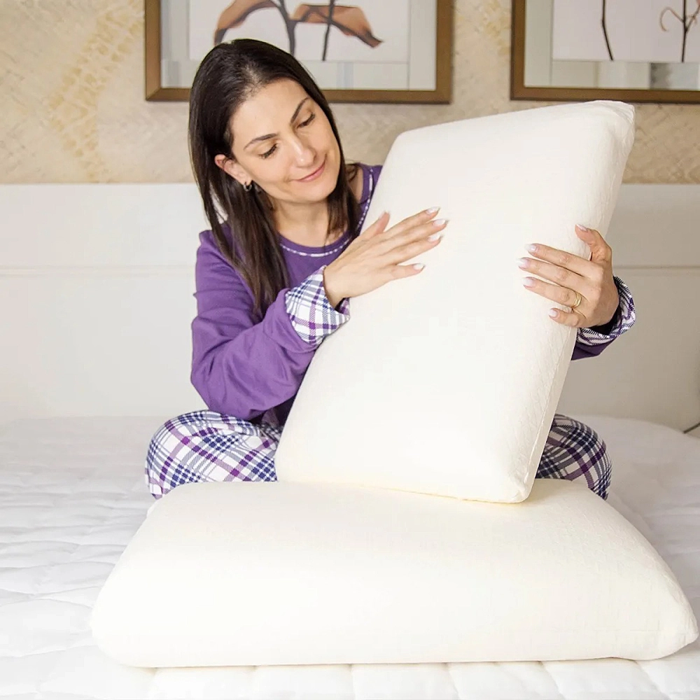 Travesseiro Almofada Ortopedico Florença Perfil Alto Visco Tecnologia NASA 201003 Perfetto