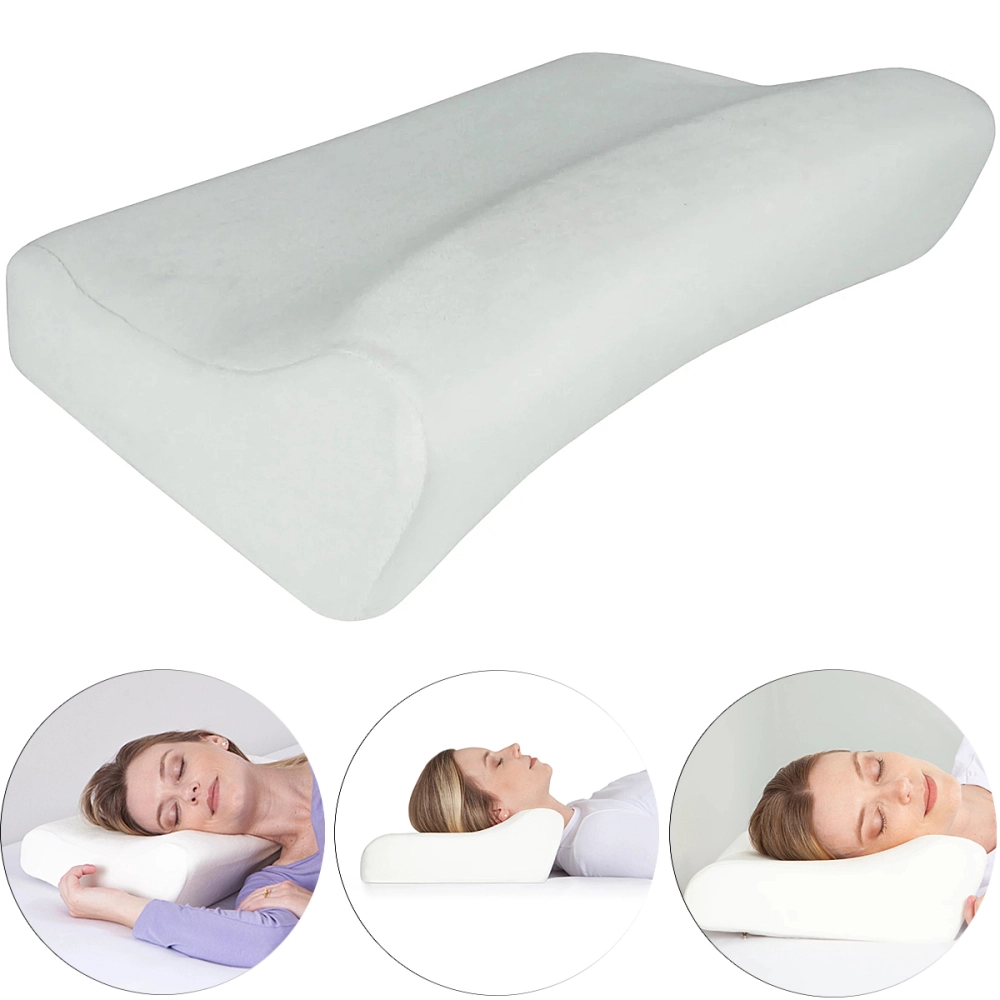 Travesseiro Almofada Super Cervical Visco Capa Em Plush Tecnologia NASA 48 x 33 x 7/12 cm 202324 Perfetto