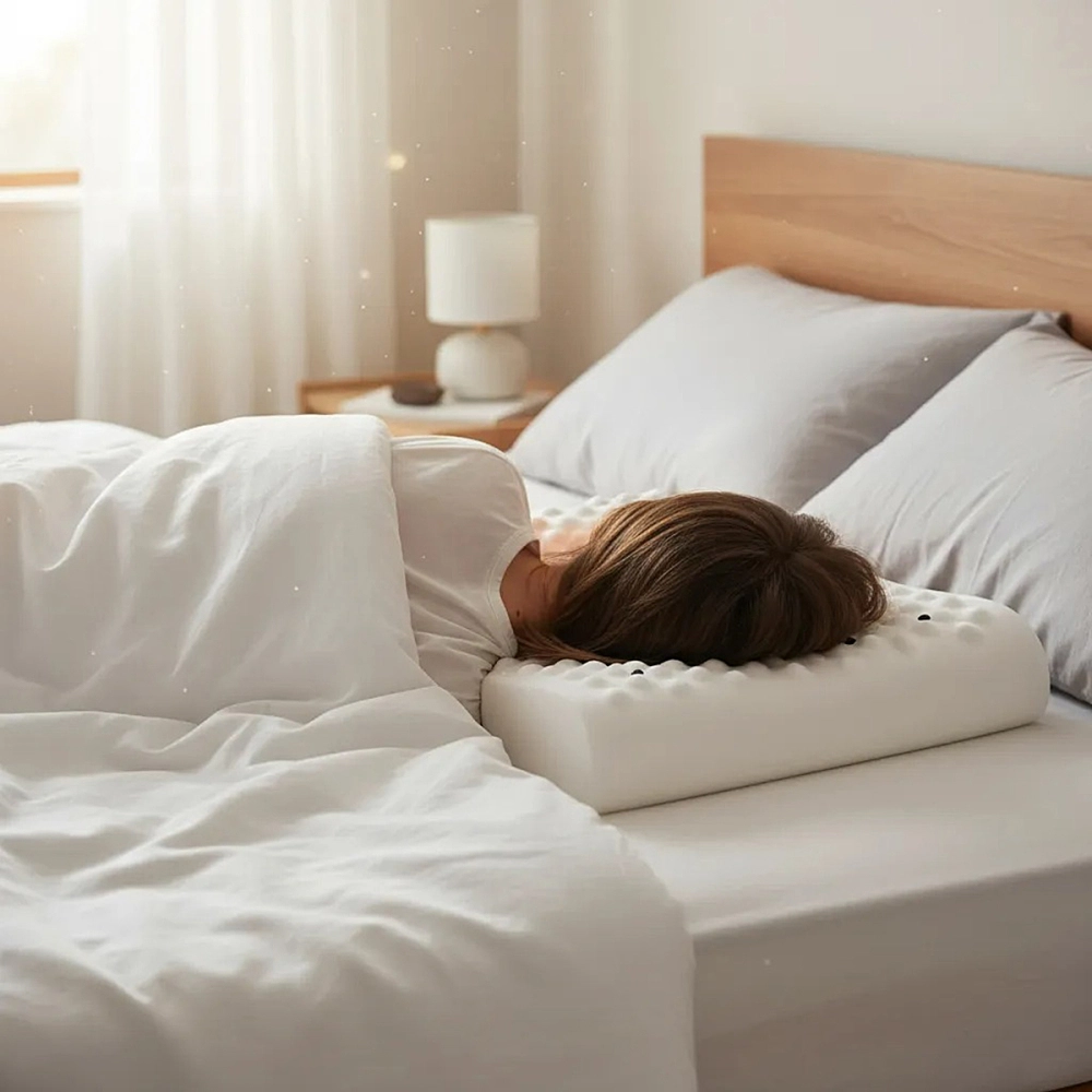 Travesseiro Magnetico Visco Elastico Magnoterapia Terapeutico Perfil Baixo 61 x 42 x 13/11 Cm Perfetto 205006